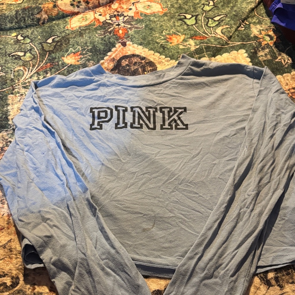 PINK Victoria's Secret Light Blue Top
